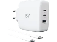 Zasilacze do laptopów - Ładowarka sieciowa ISY IAC-5100-WT Biały - miniaturka - grafika 1