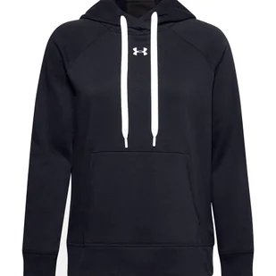 Bluza damska Under Armour Rival Fleece Hb Hoodie czarna - Dresy męskie - miniaturka - grafika 1