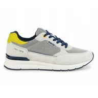 Półbuty damskie - Buty męskie sportowe półbuty memory foam Big Star LL174120 beżowe - miniaturka - grafika 1