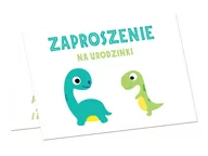 Kartki okolicznościowe i zaproszenia - Congee.pl Zaproszenia urodzinowe Wesołe Dinozaury - 6 szt. ZAP-DINO - miniaturka - grafika 1