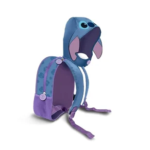 Lilo i Stitch Lemur-Plecak z Kapturem Hood, Niebieski, 26 x 31 cm, Pojemność 8,5 L - Plecaki - miniaturka - grafika 1