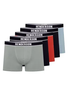 Bokserki (dłuższa nogawka) Soon Henderson 5-pak granatowy, czerwony, błękitny, morski 2XL - Majtki męskie Bokserki (dłuższa nogawka) Soon Henderson 5-pak granatowy, czerwony, błękitny, morski 2XL - Majtki męskie - miniaturka - grafika 1