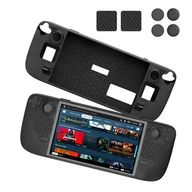 Akcesoria do Nintendo - Futerał Pokrowiec Etui + Osłony Gumki Na Przyciski Do Steam Deck / Czarny / Jys-Sd011 - miniaturka - grafika 1