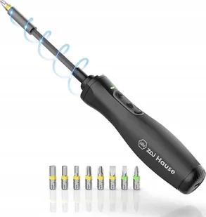 Wiha Wiha Zai home e-screwdriver, screwdriver black, Li-Ion battery 3.6V 1.5Ah, 8 bits and extension - Śrubokręty - miniaturka - grafika 1