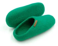 Kapcie męskie - Feltiness, Paputy Zielone, kapcie wełniane 45-46 (28cm) - miniaturka - grafika 1