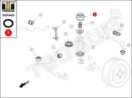 Układ zawieszenia - akcesoria - Poduszka amortyzatora TEDGUM 00504665 344505 00504665 - miniaturka - grafika 1