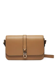 Tommy Hilfiger Torebka Th Libre Flap Crossover AW0AW17723 Brązowy - Torebki damskie - miniaturka - grafika 1