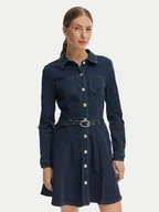 Sukienki - Morgan Sukienka jeansowa 261-RODEX Granatowy Slim Fit - miniaturka - grafika 1