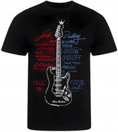 Koszulki męskie - KOSZULKA MĘSKA NADRUK DLA MUZYKA GITARA ROCKOWA PREZENT PREMIUM S - miniaturka - grafika 1