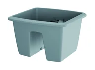 Donice - Prosperplast Doniczka na balustradę Wisząca balkonowa 28,8x29,8x20,9cm,szary kamień DREB29 - miniaturka - grafika 1