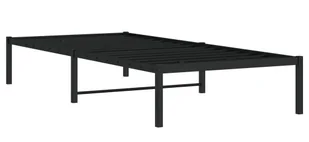 Czarne metalowe łóżko industrialne 90x200 cm Ralfo 3X - Łóżka - miniaturka - grafika 1