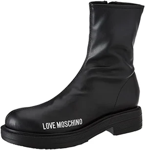 Love Moschino Damskie botki St.tod.city40 Pu Stretch, czarne, rozmiar 39 UE - Botki damskie - miniaturka - grafika 1