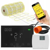 Akcesoria grzewcze - Mata grzewcza pod płytki MISSION AIR MA-160 W/m2 7m2 (14mb x 50cm) + regulator Gemini Czarny WiFi - miniaturka - grafika 1