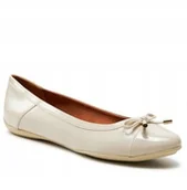 Baleriny - Geox Charlene Baleriny Damskie Beżowe Lakierowane 37 Jti - miniaturka - grafika 1