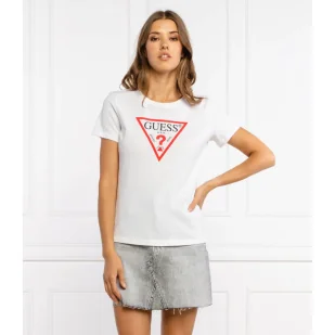 GUESS T-shirt ORIGINAL | Regular Fit - Koszulki i topy damskie - miniaturka - grafika 1