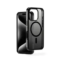 Etui i futerały do telefonów - Hama Etui na telefon komórkowy Extreme Protect do iPhone 16 Pro i MagSafe (D3O Bumper, odporne na uderzenia, upadki, nietłukące, magnetyczne etui do ładowania indukcyjnego, gradient kolorów), czarne - miniaturka - grafika 1