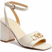 Sandały damskie - Guess Skórzane sandały na słupku GRATO - miniaturka - grafika 1