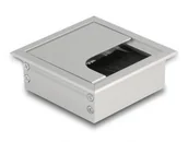 Maskownice do kabli - DeLOCK 66860 organizator na kable Biurko Cable grommet Srebrny 1 szt. - miniaturka - grafika 1