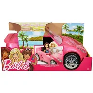 Akcesoria dla lalek - Mattel Różowy Samochód Kabriolet Barbie DVX59 dvx59 - miniaturka - grafika 1