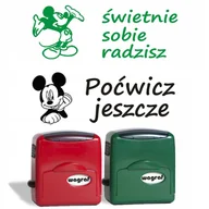 Zabawki kreatywne - Pieczątka Wagraf 2 Dla Nauczycieli Motywująca Szkoła Dzieci Myszka Miki - miniaturka - grafika 1