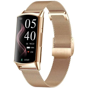 Zegarek Smartwatch Damski Hagen HB35.110.1410 różowe złoto - Smartwatch - miniaturka - grafika 1