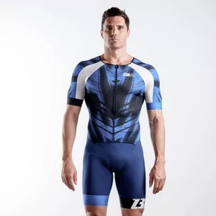 ZEROD Strój triathlonowy RACER TT SUIT blue vivacity - Bielizna sportowa męska - miniaturka - grafika 2