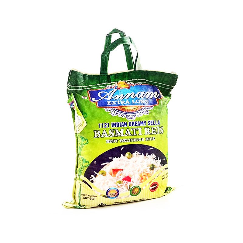 Ryż Annam Creamy Sella Basmati 5 kg – extra long parboiled aromatyczny
