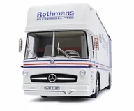 Samochody i pojazdy dla dzieci - Schuco Mercedes Benz O317  Race Car Transp 1:18 450032800 - miniaturka - grafika 1