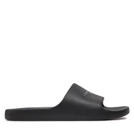 Klapki i japonki damskie - Klapki Tommy Jeans Tjw Printed Pu Pool Slide EN0EN02693 Czarny - miniaturka - grafika 1
