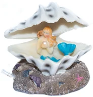 Dekoracje do akwarium - Dekoracja ozdoba muszla z syrenką do akwarium 7401 - miniaturka - grafika 1