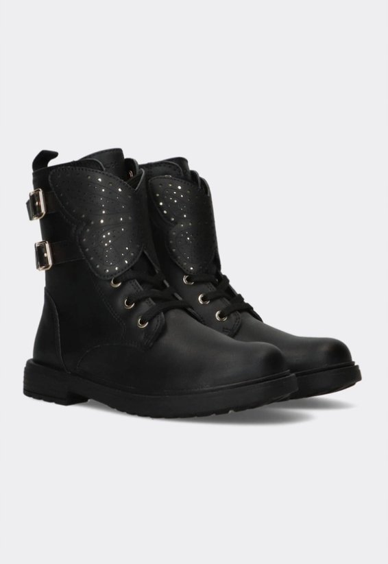 Geox Czarne Dziewczęce Botki Za Kostkę Czarne 32 Ż5F