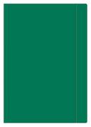 Teczki i skoroszyty - Interdruk Teczka z gumką jednokolorowa - zielona TC26INT - miniaturka - grafika 1