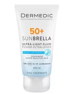 Kremy do twarzy - Dermedic Sunbrella Ultralekki krem SPF50+ skóra naczyniowa i nadreaktywna 40ml - miniaturka - grafika 1