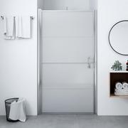 Ścianki i drzwi prysznicowe - vidaXL Drzwi prysznicowe mrożone szkło hartowane 81 x 195 cm 146658 - miniaturka - grafika 1