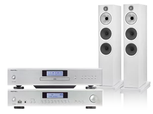 Rotel A12 MKII (srebrny) + CD14 MKII (srebrny) + 603 S3 (biały) - Zestawy stereo - miniaturka - grafika 1