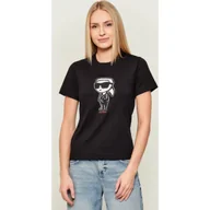 Koszulki i topy damskie - Karl Lagerfeld T-shirt IKON SKETCH Regular Fit - miniaturka - grafika 1