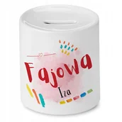 Skarbonki - Skarbonka Dla Izy Izabelli Urodziny na Prezent z Nadrukiem ze Zdjęciem + Opakowanie na prezent (wzór 01) - miniaturka - grafika 1