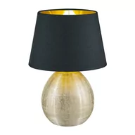 Noże stołowe - Czarna lampa stołowa z ceramiki i tkaniny Trio Luxor, wys. 35 cm - miniaturka - grafika 1