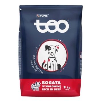 TEO Bogata w wołowinę - sucha karma dla psa - 9kg