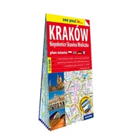 Przewodniki - Kraków Niepołomice Skawina Wieliczka papierowy plan miasta 1:22 000 - Opracowanie zbiorowe - książka - miniaturka - grafika 1