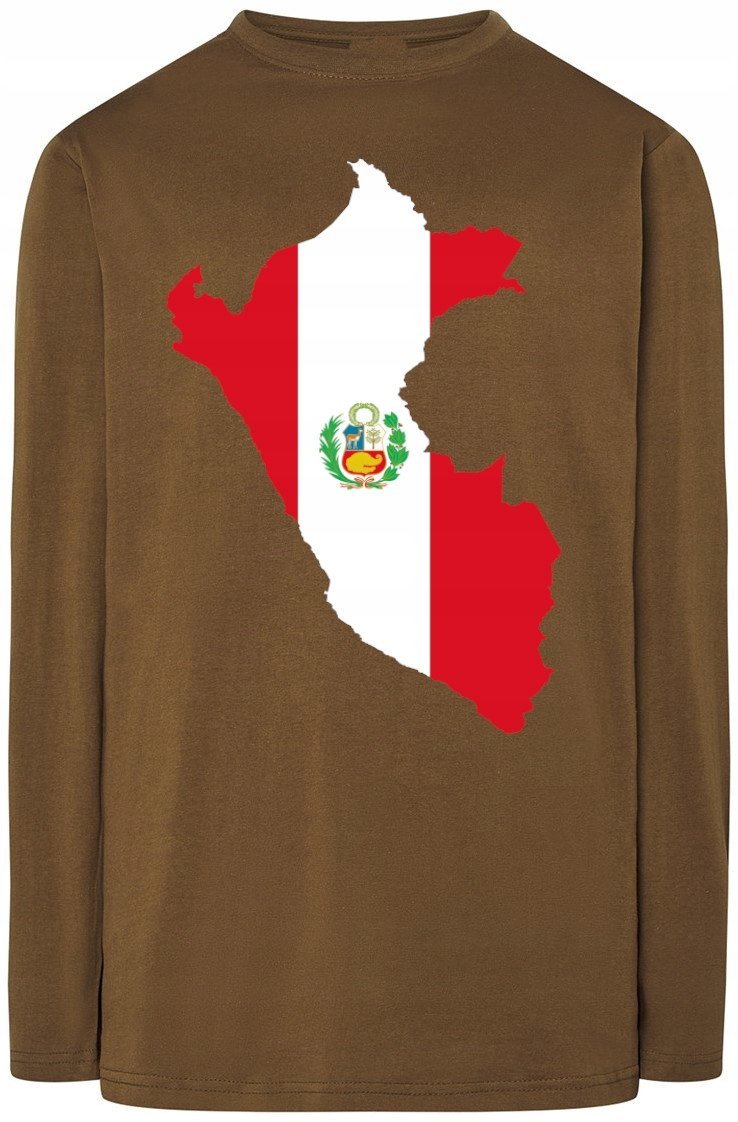 Peru Męska Bluza Longsleeve Nadruk Rozm.4XL
