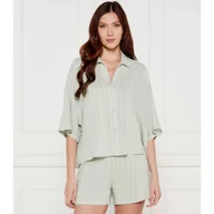 Piżamy damskie - Calvin Klein Underwear Góra od piżamy Loose fit - miniaturka - grafika 1