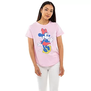 Koszulki i topy damskie - Disney Damska koszulka Minnie, jasnoróżowa, mała - grafika 1