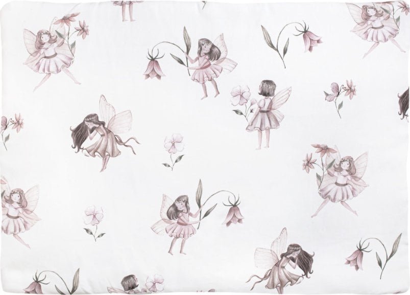 PULP BAMBOO Płaska poduszka bawełniana dla dzieci i niemowląt 40x58cm - Wóżki