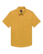 Koszule męskie - Koszula dziecięca VANS Lawson Solid SS Woven Harvest Gold VN000MGGBL21 M - miniaturka - grafika 1