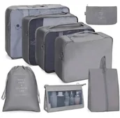 Torby podróżne - OrganizerTURYSTYCZNY 8 elementów szary BQ73A - miniaturka - grafika 1