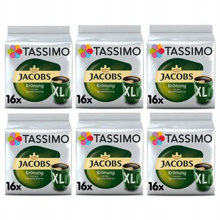 Kapsułki Tassimo Jacobs Kronung XL 6x 16 kapsułek, 5+1 opakowanie Gratis! - Kawa w kapsułkach i saszetkach - miniaturka - grafika 1