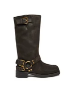 Kozaki damskie - MICHAEL Michael Kors Oficerki 40F4CBFB9L Brązowy - miniaturka - grafika 1