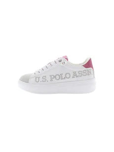 U.S. Polo Assn. Sneakersy w kolorze biało-różowym - Trampki damskie - miniaturka - grafika 1