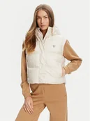Kamizelki damskie - Guess Bezrękawnik W5YL11 WHDO2 Écru Regular Fit - miniaturka - grafika 1